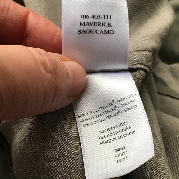 RAILS lightweight jacket faded camo pattern sage soft lyocell linen blend  SP - Picture 10 of 16